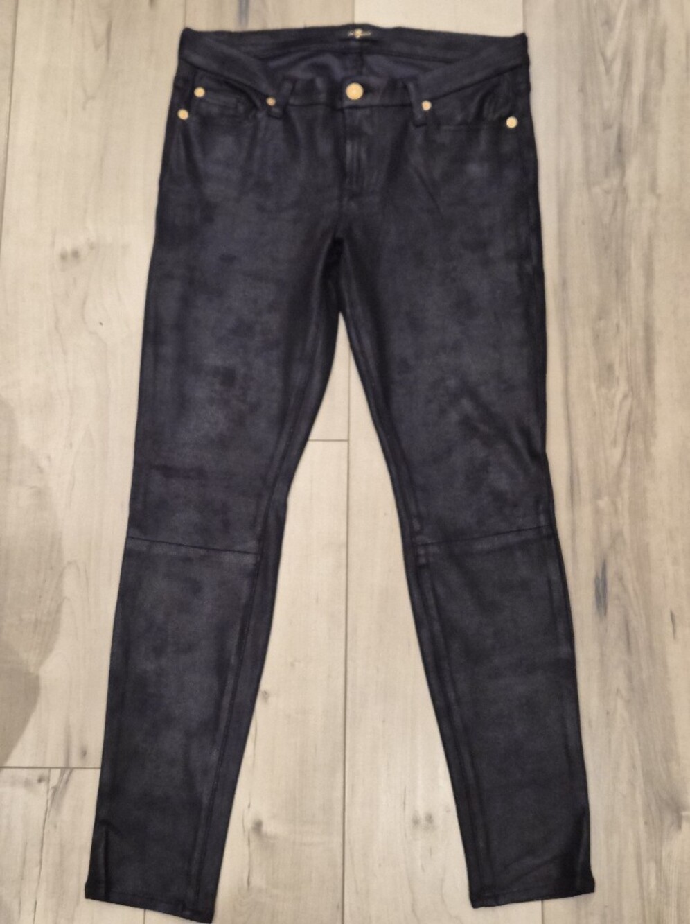 7 For All Mandkind Faux Suede Skinny jeans
